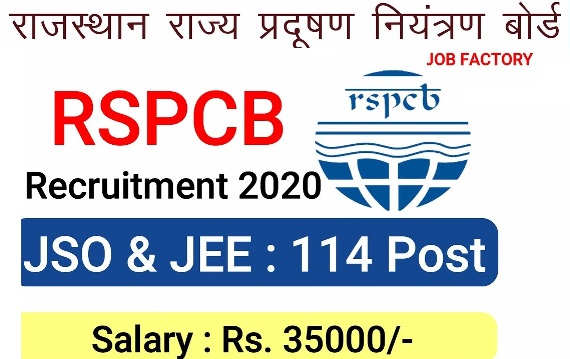 114 JSSO Junior Environmental Engineer Posts In RSPCB